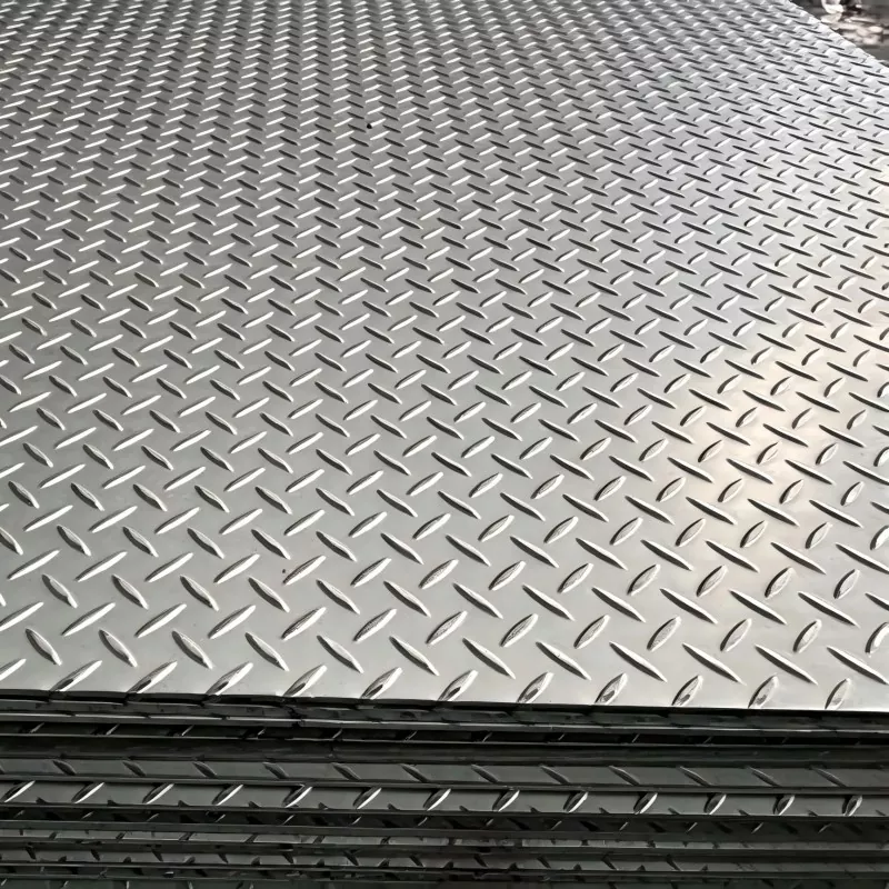 Anti-slip diamantmønster rutete stålplate
